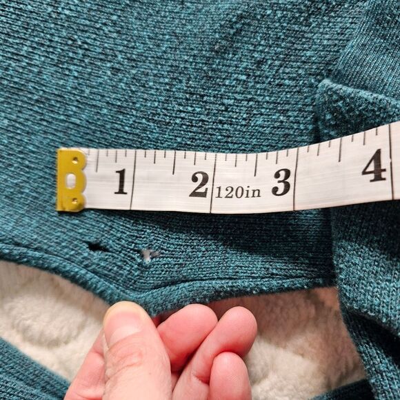 Victoria's Secret PINK teal long sleeved sweatshirt XS extra small - Picture 9 of 11